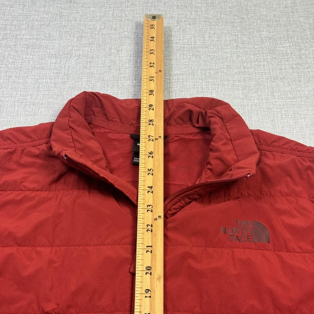 The North Face Jacket Mens‎ XL Red Puffer Insulated Quilted Short Zip Pockets